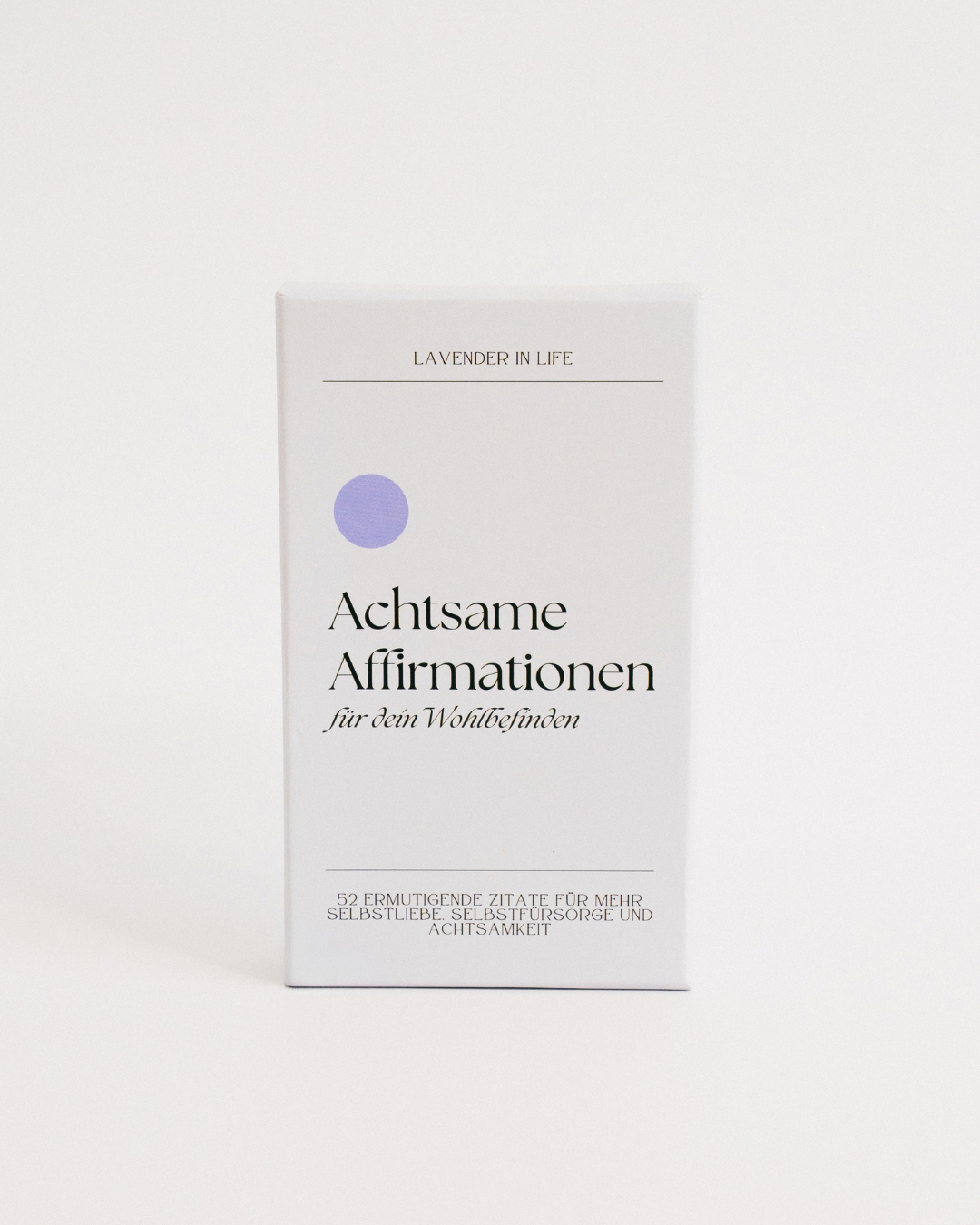 Affirmationenskarten 52 Karten mit Holzständer