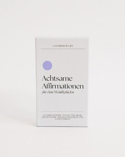 Affirmationenskarten 52 Karten mit Holzständer