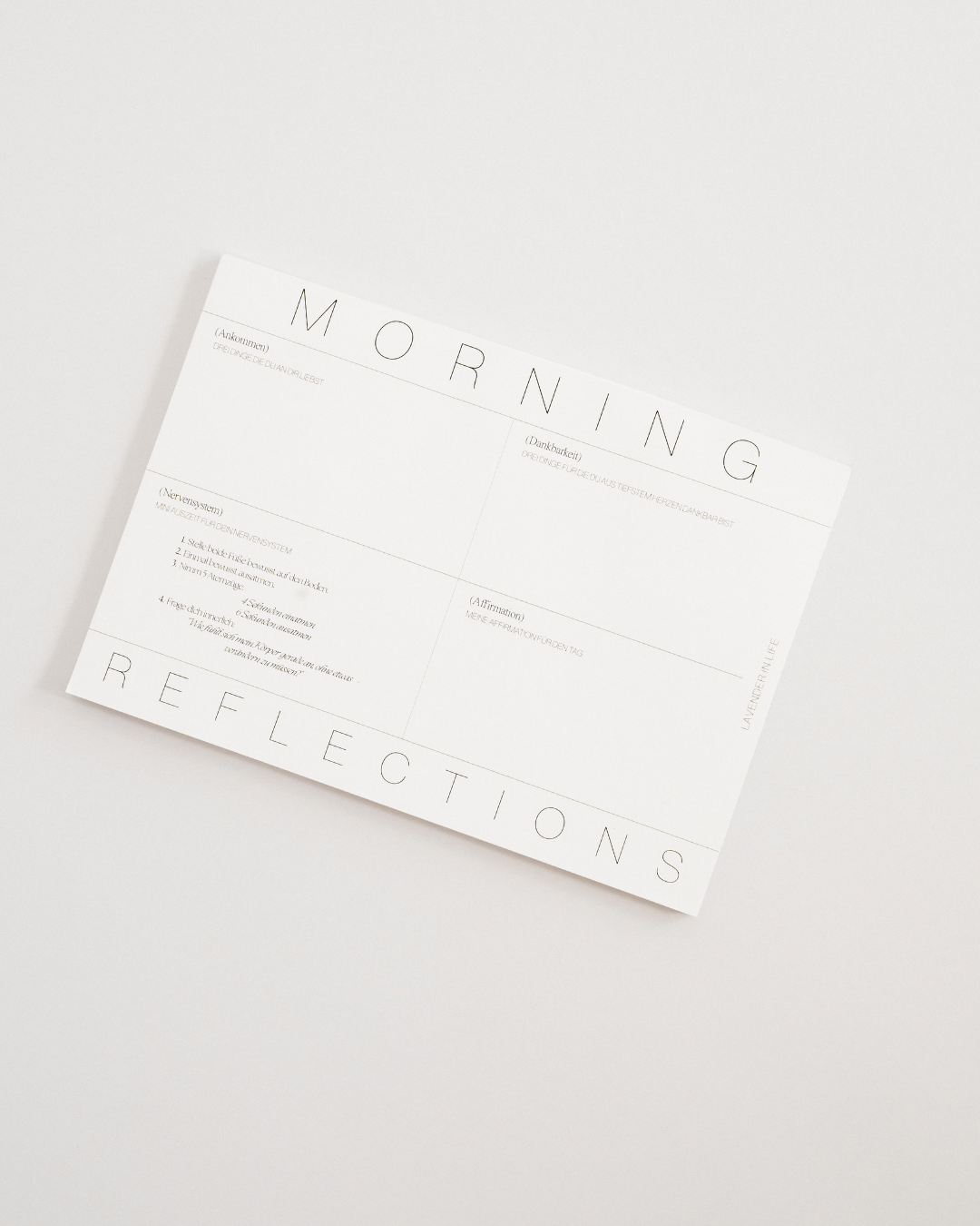 Morning Reflections Block