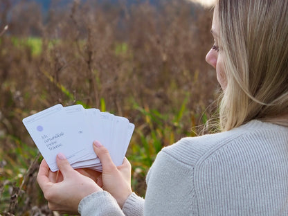 Affirmationenskarten 52 Karten mit Holzständer